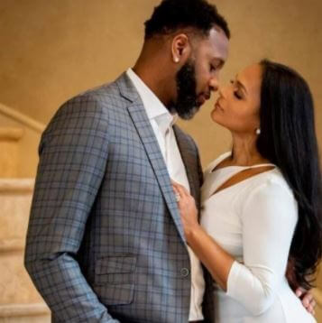 CleRenda McGrady with her husband Tracy McGrady.